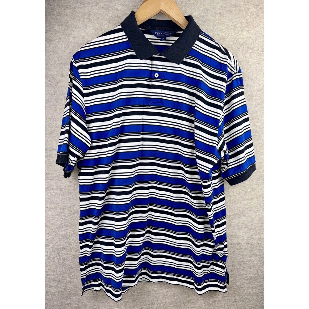 Polo Golf VTG Golf Polo, 100% Cotton, Blue Pony, Sz XL
